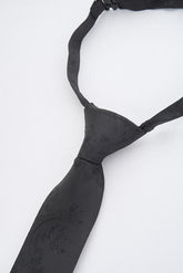 Junior Black Paisley Tie